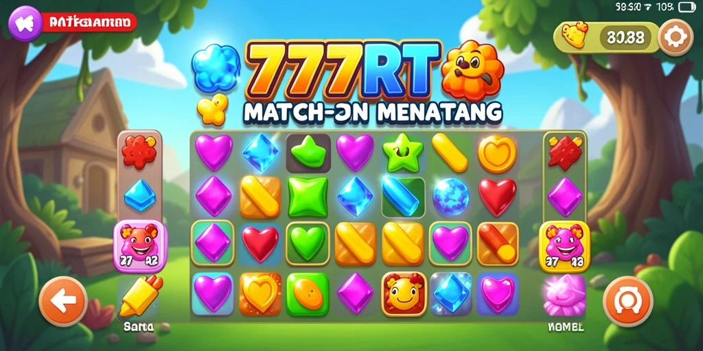 Gameplay Match-3 yang seru dan memikat dari 777RT.