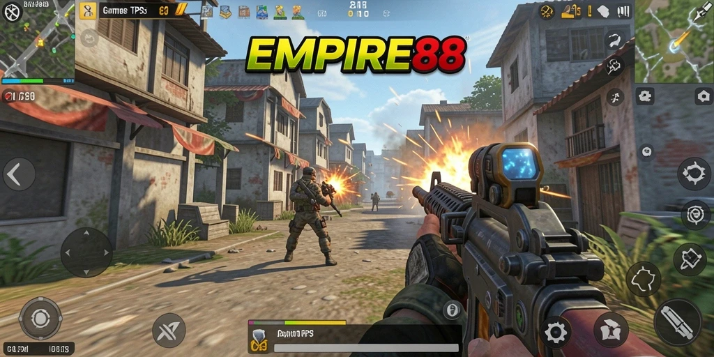 Screenshot utama menampilkan gameplay seru dari EMPIRE88 dengan aksi menegangkan.