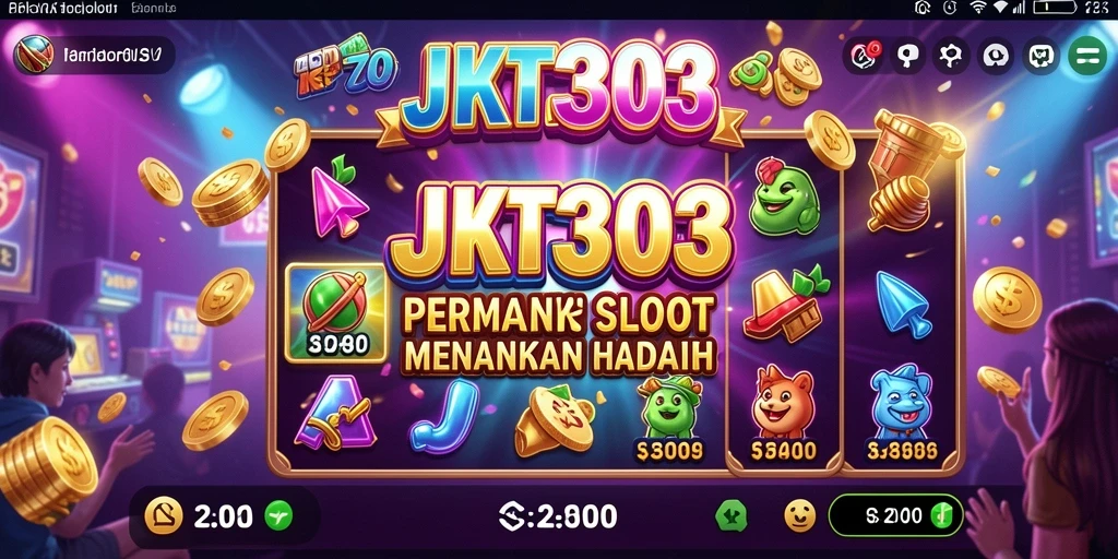 Screenshot gameplay JKT303 menampilkan reel slot yang seru.