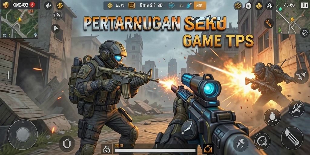 Tangkapan layar KING403 menampilkan aksi mendebarkan dalam pertarungan TPS.