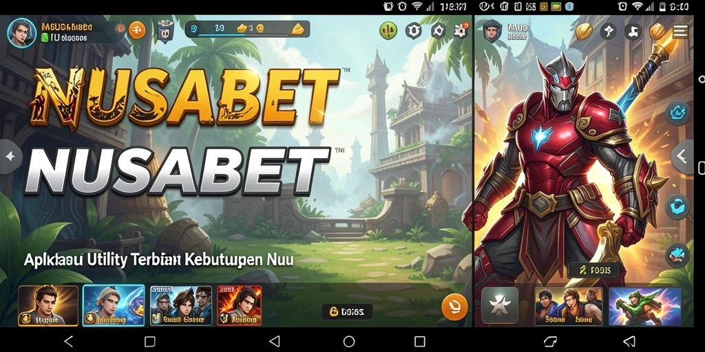 Tampilan antarmuka NUSABET yang user-friendly dan fungsional.