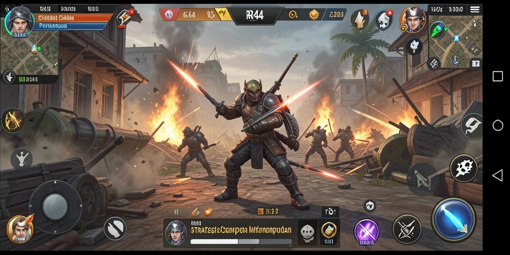 Tampilan gameplay seru dan penuh strategi di RR44.