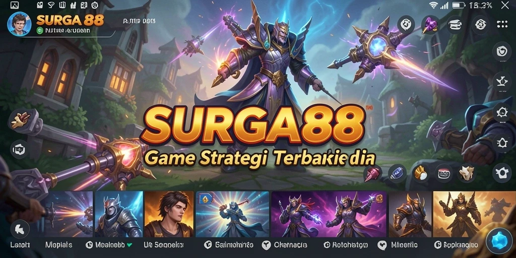 Tampilan menakjubkan dari gameplay SURGA88 yang menantang.