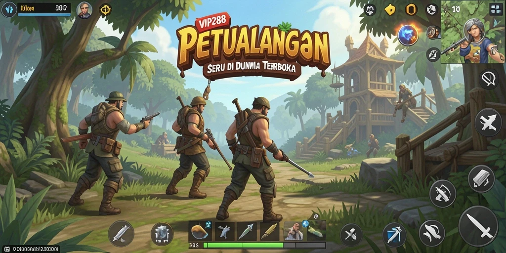 Screenshot gameplay VIP288 menampilkan petualangan seru di dunia terbuka.